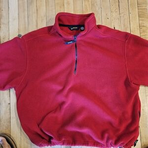 Women's Red Fleece Sweater